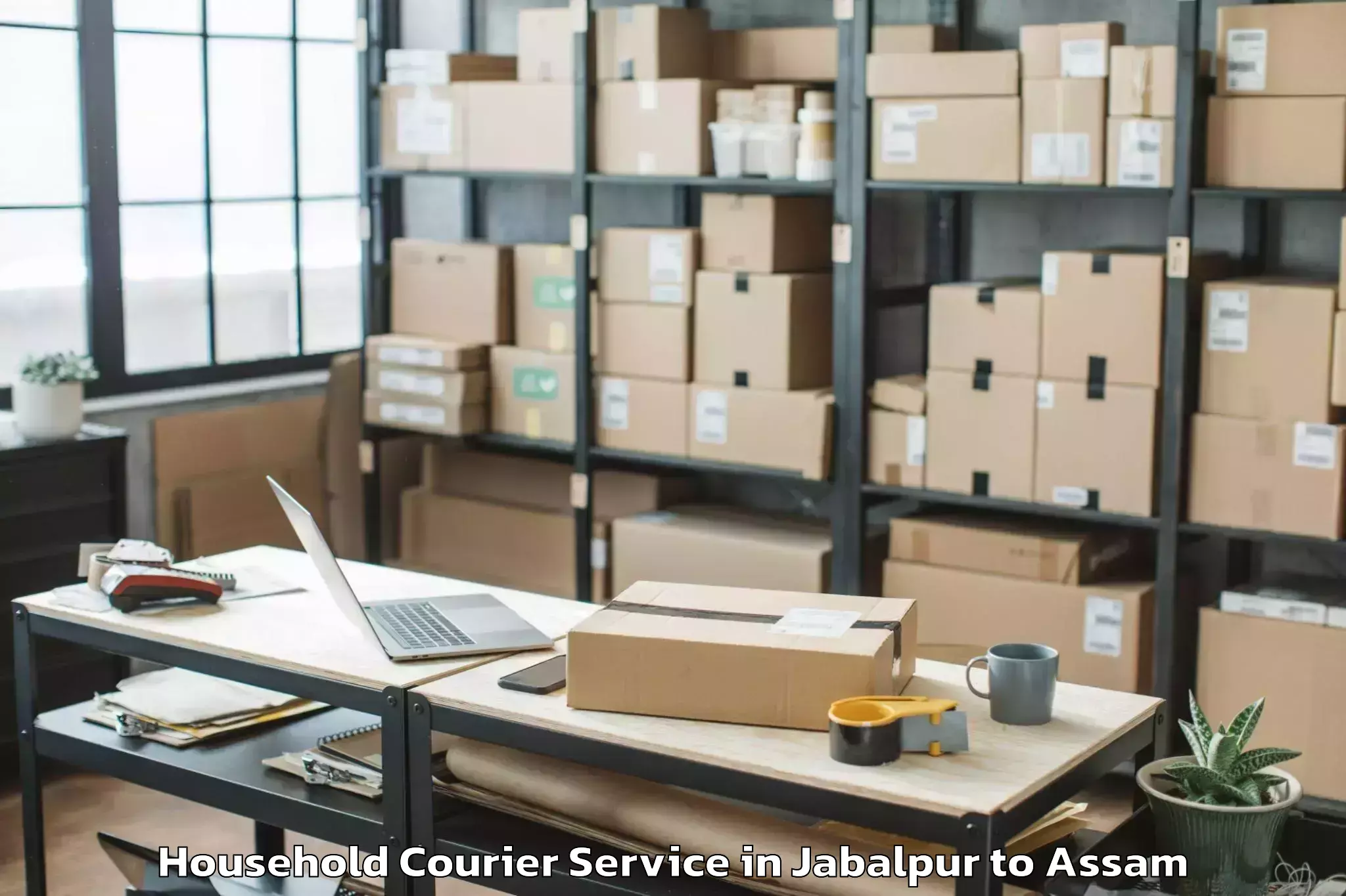 Hassle-Free Jabalpur to Laharighat Household Courier